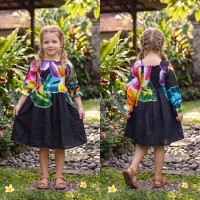Hand Painted Rayon Kids Dress